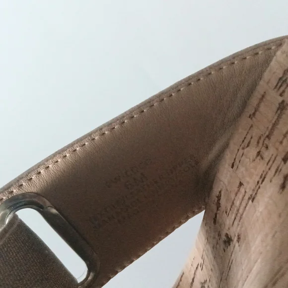 Hush Puppies Women's Tan Wedge Sandals - Picture 5 of 7